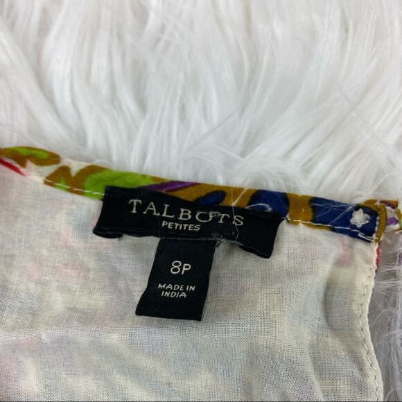 Talbot's Sleeveless Top Size 8P Purple Medallion - Picture 4 of 6